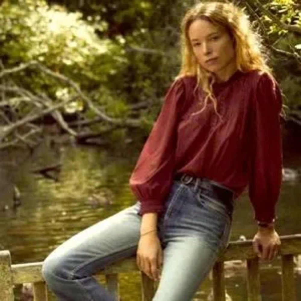 Doen Burgundy Blouse